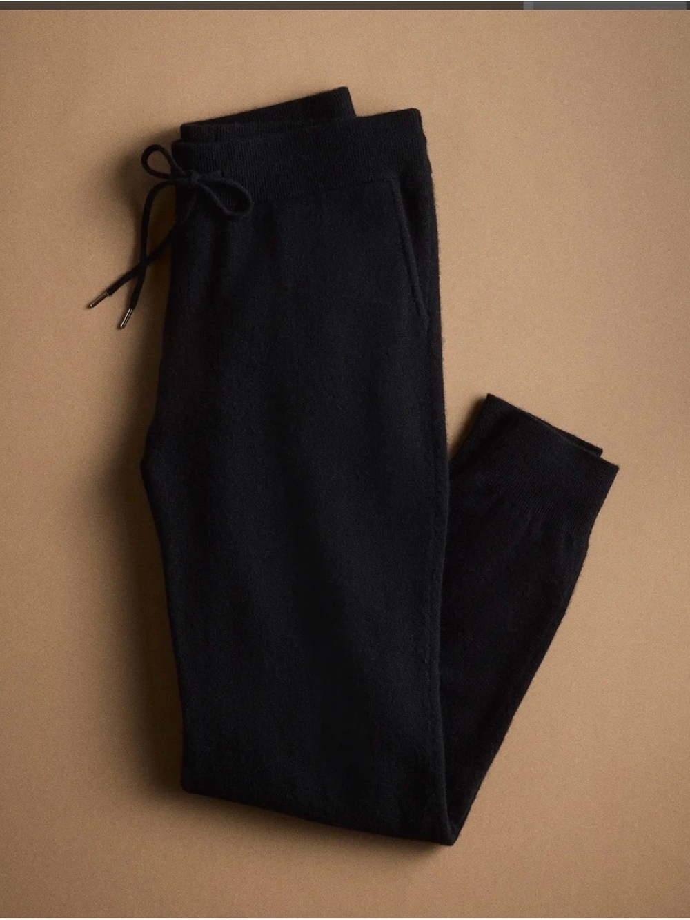 NWT Quince 100% Mongolian Cashmere Sweatpants Black L